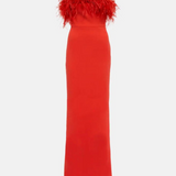Scarlet Strapless Gown