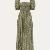 Shirred Bodice Peasant Dress