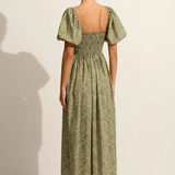 Shirred Bodice Peasant Dress
