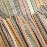 Juniper Tasseled Metallic Striped Dress