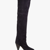 Suede Knee-High Boots