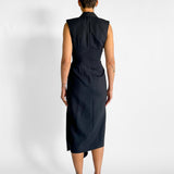 Sleeveless Twist Front Maxi Dress
