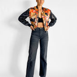 Floral Bomber Jacket