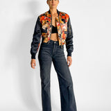 Floral Bomber Jacket