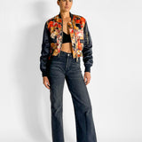 Floral Bomber Jacket