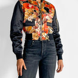 Floral Bomber Jacket