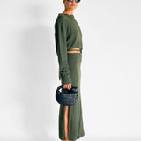 Cashmere Tie Sweater Dress
