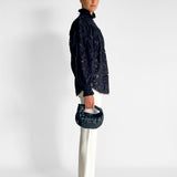 Broderie Anglaise High Neck Tunic
