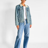 Shearling Denim Jacket