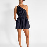 Twist Shoulder Mini Dress