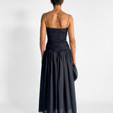 Gathered Drop Waist Dress