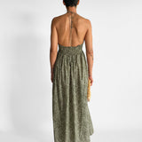 Drawcord Halter Sundress
