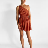 Twist Shoulder Mini Dress