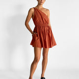 Twist Shoulder Mini Dress