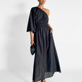 Single Sleeve Maxi Dress
