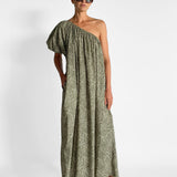 One Shoulder Maxi Dress