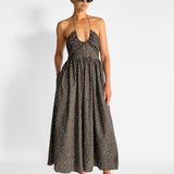 Drawcord Halter Sundress