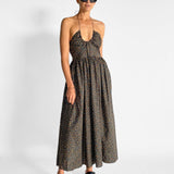 Drawcord Halter Sundress