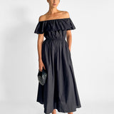 Off The Shoulder Ruffle Dress
