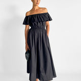 Off The Shoulder Ruffle Dress