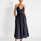 Drawcord Halter Sundress