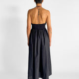 Drawcord Halter Sundress