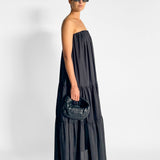 Voluminous Strapless Tiered Dress