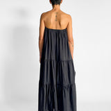 Voluminous Strapless Tiered Dress