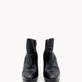 Ruffle Platform Ankle Boot