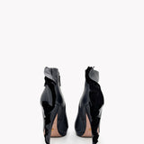 Ruffle Platform Ankle Boot