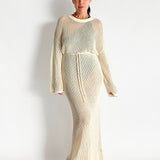 Crochet Knit Maxi Dress