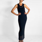 Crochet Knit Maxi Dress
