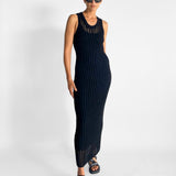 Crochet Knit Maxi Dress