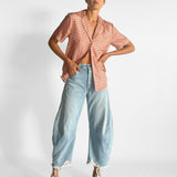 Relaxed Silk Camp Collar Shirt