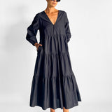 Long Sleeve Tiered Sundress