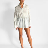 Embroidered Drawcord Tunic
