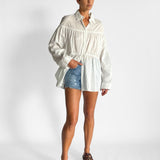 Embroidered Drawcord Tunic