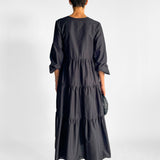 Long Sleeve Plunge Dress