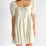 Meadow Chevron Mini Dress