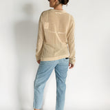 Open Collar Knitted Top