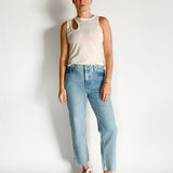 Zoe High Rise Straight Crop