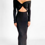 Kelvin Off Shoulder Maxi Dress