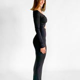 Kelvin Off Shoulder Maxi Dress