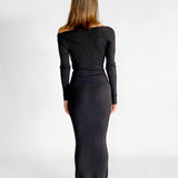 Kelvin Off Shoulder Maxi Dress