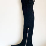 Suede Knee-High Boots
