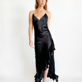Ruffles Drape Dress