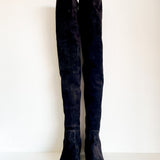 Suede Thigh-High Boots