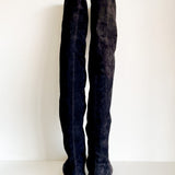 Suede Thigh-High Boots