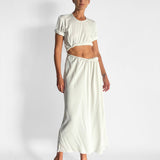 Rolled Up Tee Dress