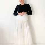 Cumberbund Ruched Skirt